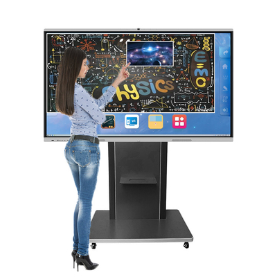 Ultra Hd 110 Inch Smart Board 4k Resolution Anti Glare Glass Material