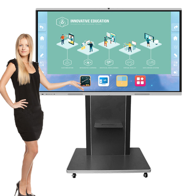IR Touch 85 Inch Smart Board , Interactive Display Panel CE FCC ROHS Certification