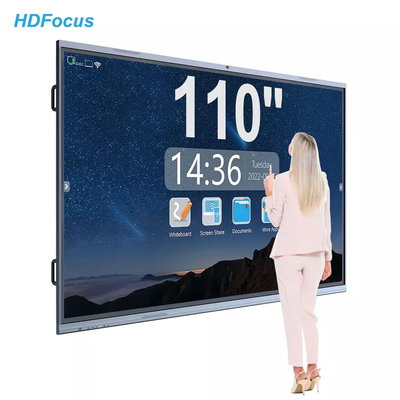 Intelligent Conference 110 Inch All In One Pc Interactive Flat Panel For Education