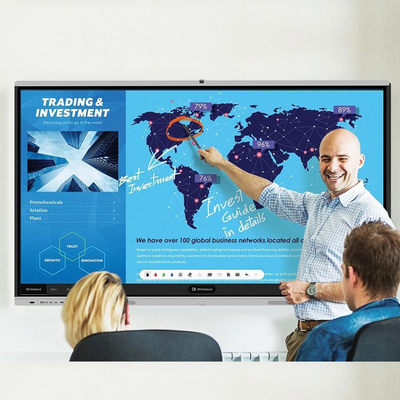 Ultra Hd 110 Inch Smart Board 4k Resolution Anti Glare Glass Material